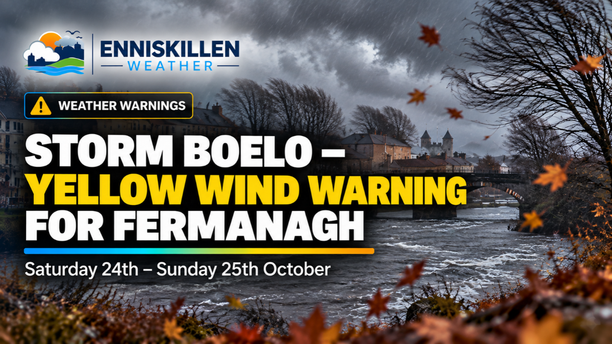 Storm Boelo: Winds of Up to 60mph Forecast for Enniskillen and County Fermanagh